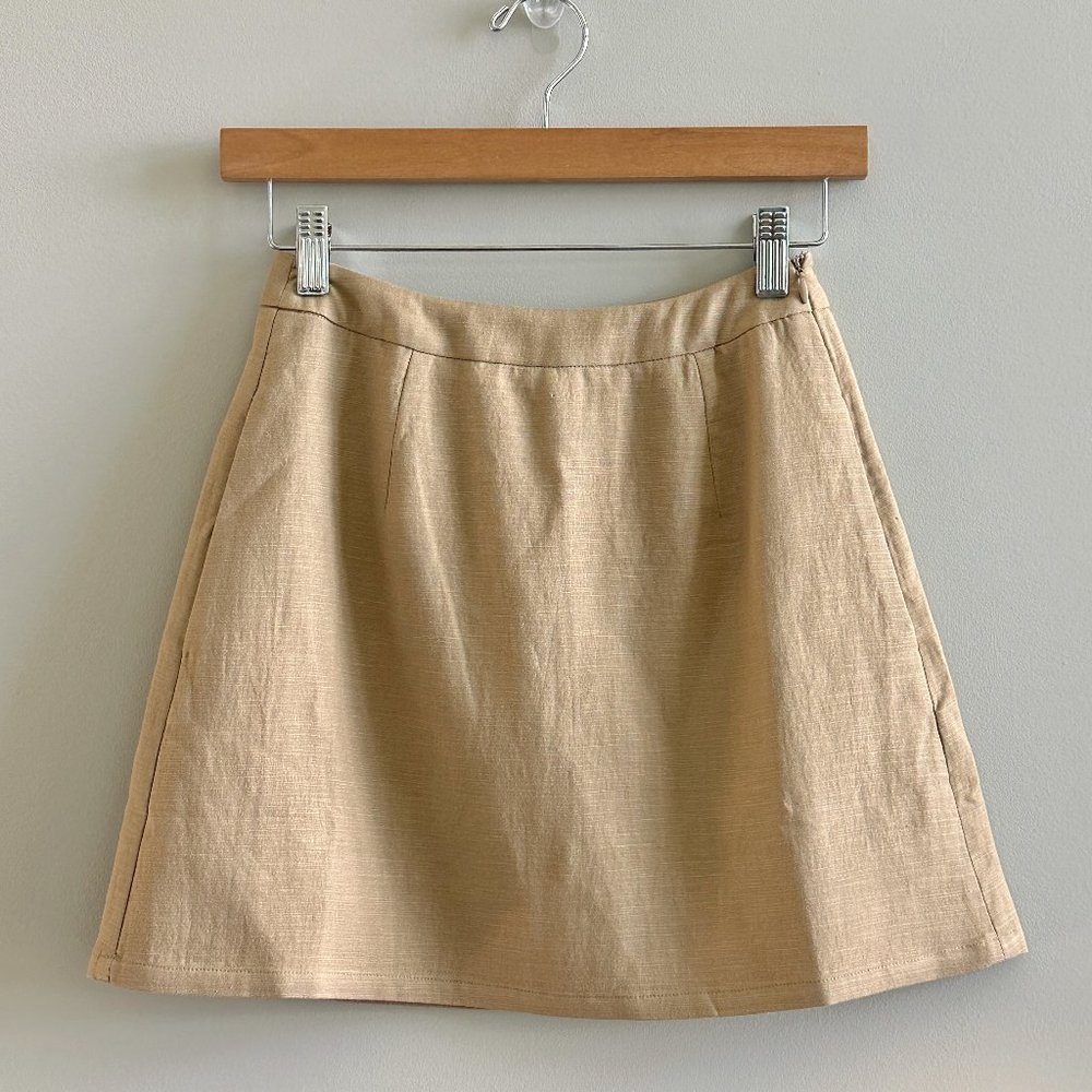 LAST CHANCE 🚨 NWT Love Bonito Zenny Linen Khaki A-Line Skirt XS